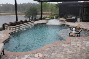 Residential Pool #082 by Fountain Pools and Water Features