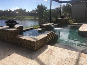 Residential Pool #095 by Fountain Pools and Water Features